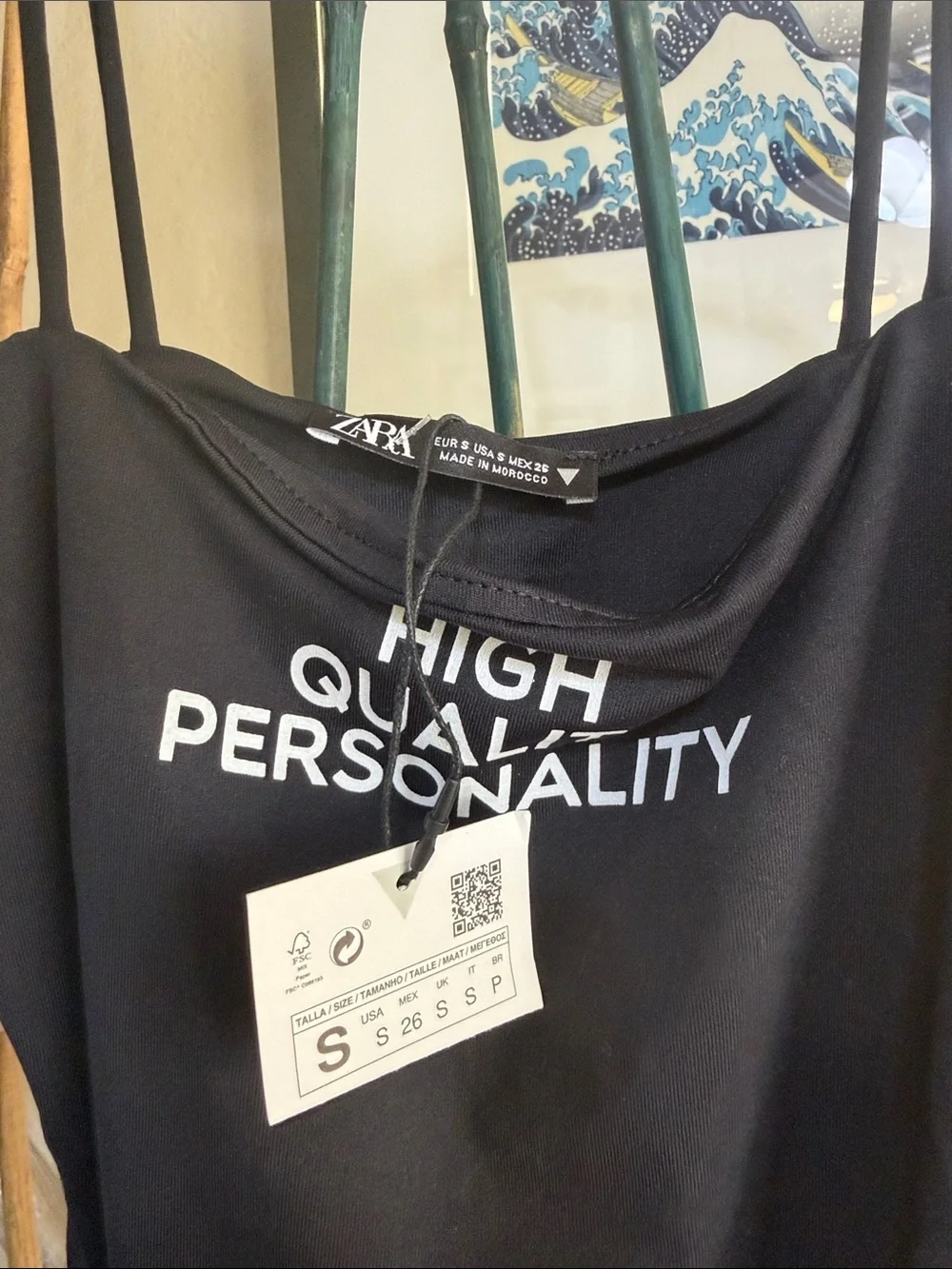 ZARA “High Quality Personality” bodysuit